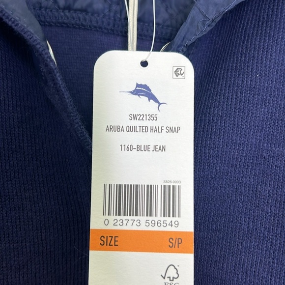 Tommy Bahama - NWT Hybrid Aruba Quilted Pullover Half Snap Blouse Size Small - Picture 11 of 14